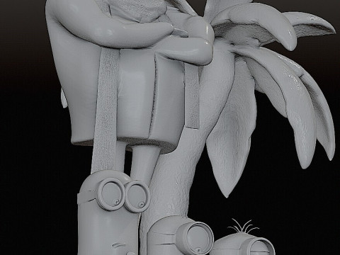 DESPICABLE ME DIORAMA MINIONS CUTTED 3D 프린트 모델