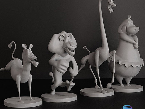 MADAGASCAR COLLECTION STL 3D 打印模型