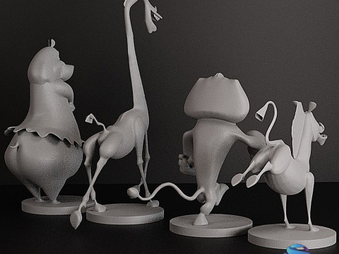 MADAGASCAR COLLECTION STL 3D Принт Модель