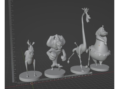 MADAGASCAR COLLECTION STL 3D Принт Модель