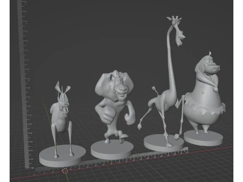 MADAGASCAR COLLECTION STL 3D Print Model