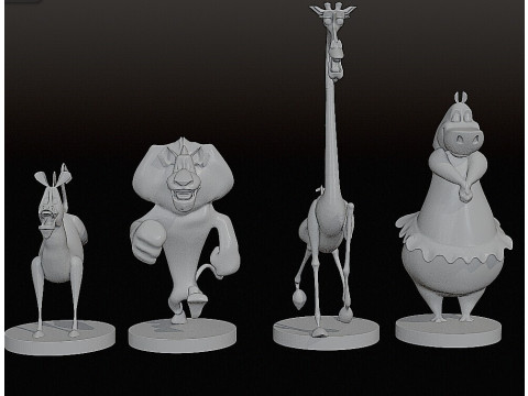 MADAGASCAR COLLECTION STL 3D Принт Модель