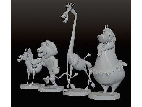 MADAGASCAR COLLECTION STL 3D Принт Модель