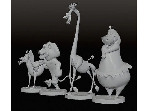 MADAGASCAR COLLECTION STL 3D Print Model