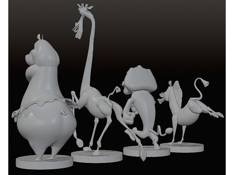 MADAGASCAR COLLECTION STL 3D Принт Модель