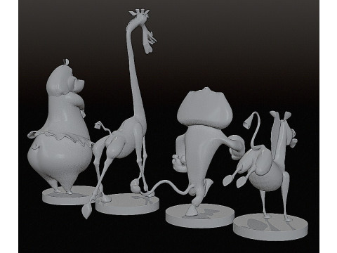 MADAGASCAR COLLECTION STL 3D Принт Модель