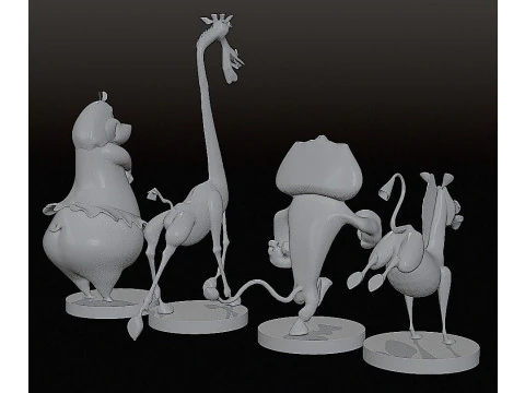 MADAGASCAR COLLECTION STL 3D Print Model