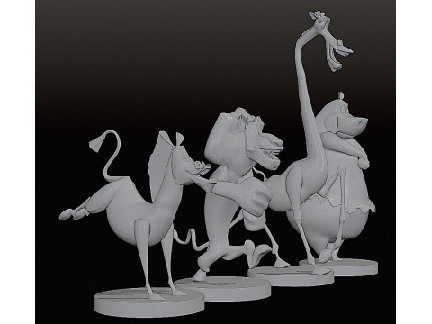 MADAGASCAR COLLECTION STL 3D Принт Модель