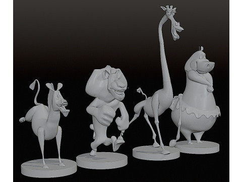 MADAGASCAR COLLECTION STL 3D Принт Модель