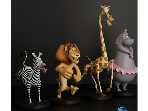 MADAGASCAR COLLECTION STL Modelo de Impressão 3D