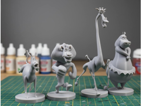 MADAGASCAR COLLECTION STL 3D Baskı Modeli