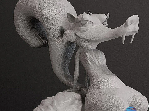 Scrat Scratte s with Presupported STL Files 3D Print Model