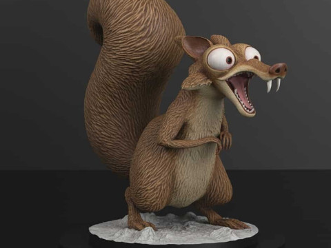 Scrat Scratte s with Presupported STL Files 3D 打印模型