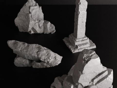Forest Terrain Pack 1 - Tabletop STL Set Pre-Supported 3Dプリントモデル