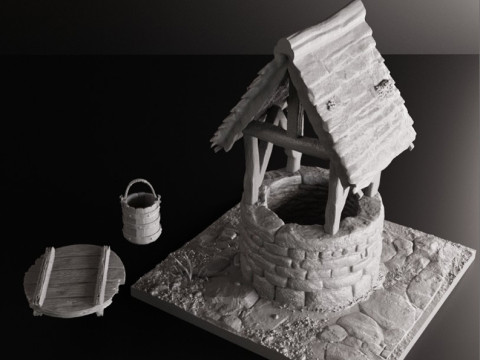 Forest Terrain Pack 1 - Tabletop STL Set Pre-Supported 3Dプリントモデル