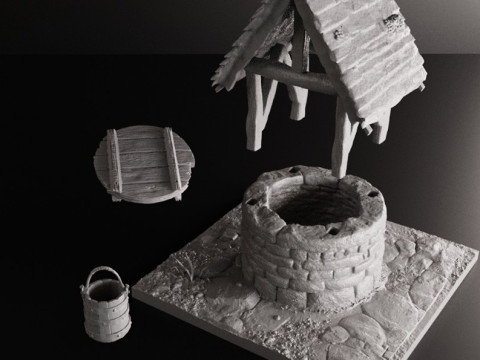 Forest Terrain Pack 1 - Tabletop STL Set Pre-Supported 3Dプリントモデル