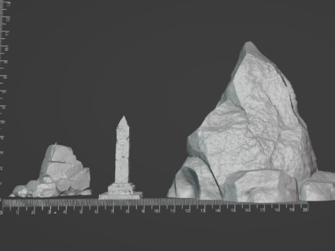 Forest Terrain Pack 1 - Tabletop STL Set Pre-Supported 3Dプリントモデル