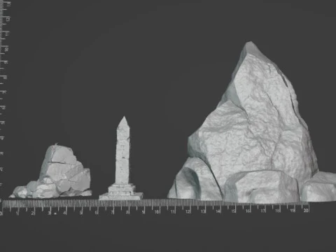 Forest Terrain Pack 1 - Tabletop STL Set Pre-Supported 3D Print Model