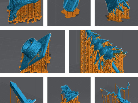 Forest Terrain Pack 1 - Tabletop STL Set Pre-Supported 3Dプリントモデル