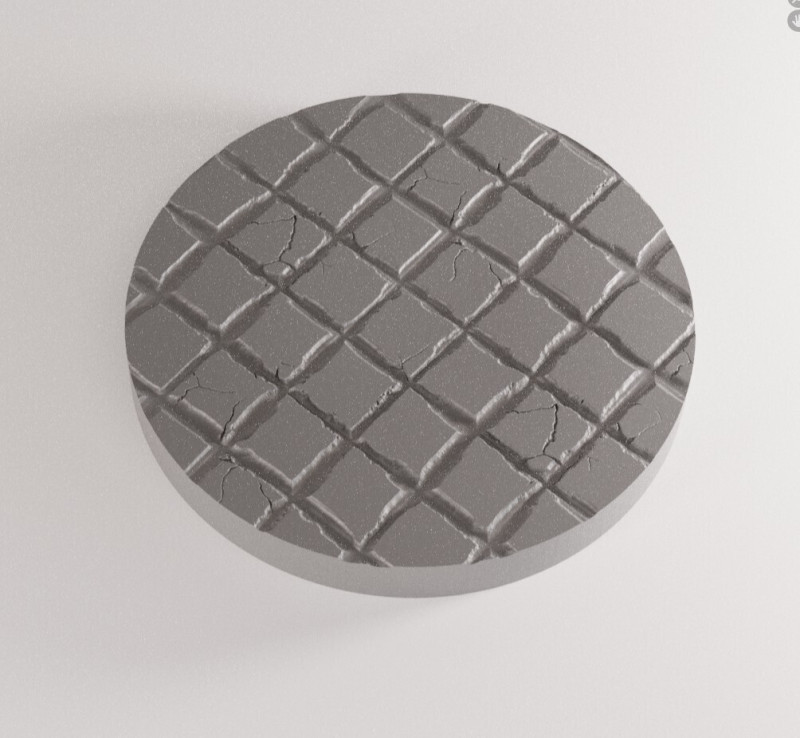 Ree Fantasy Base Damaged Floor Tiles 25-32-40-50mm SLA Pre-Supported STL 3D-printmodel .c4d .max .obj .3ds .fbx .stl .blend 