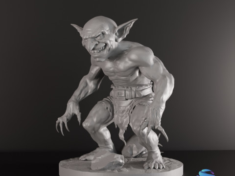 Goblin Warriors 3 Highly Detailed Miniatures STL Presupported Chitubox 3D Print Model