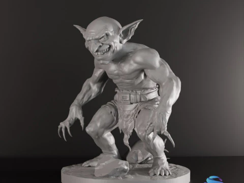 Goblin Warriors 3 Highly Detailed Miniatures STL Presupported Chitubox 3D Print Model