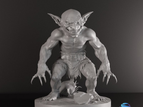 Goblin Warriors 3 Highly Detailed Miniatures STL Presupported Chitubox 3D Print Model