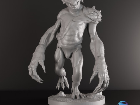 Goblin Warriors 3 Highly Detailed Miniatures STL Presupported Chitubox 3D Print Model