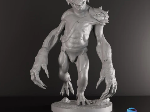 Goblin Warriors 3 Highly Detailed Miniatures STL Presupported Chitubox 3D Print Model