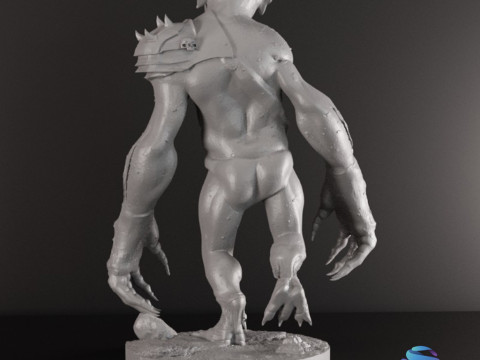 Goblin Warriors 3 Highly Detailed Miniatures STL Presupported Chitubox 3D Print Model