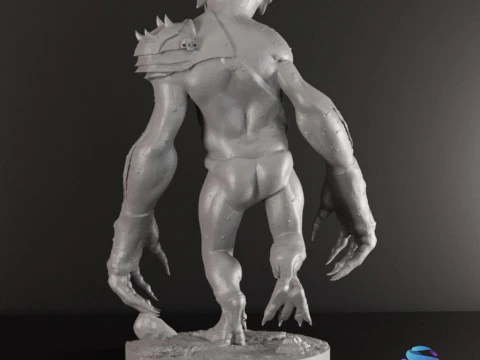 Goblin Warriors 3 Highly Detailed Miniatures STL Presupported Chitubox 3D Print Model