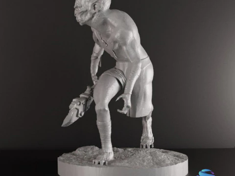 Goblin Warriors 3 Highly Detailed Miniatures STL Presupported Chitubox 3D Print Model