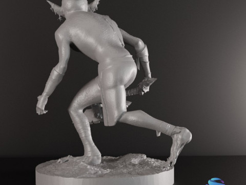 Goblin Warriors 3 Highly Detailed Miniatures STL Presupported Chitubox 3D Print Model