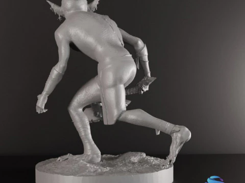 Goblin Warriors 3 Highly Detailed Miniatures STL Presupported Chitubox 3D Print Model