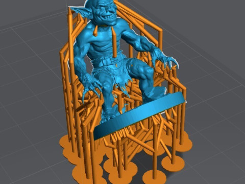 Goblin Warriors 3 Highly Detailed Miniatures STL Presupported Chitubox 3D Print Model
