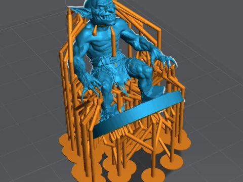 Goblin Warriors 3 Highly Detailed Miniatures STL Presupported Chitubox 3D Print Model