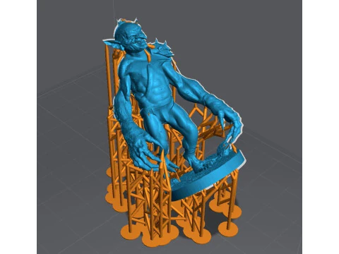 Goblin Warriors 3 Highly Detailed Miniatures STL Presupported Chitubox 3D Print Model