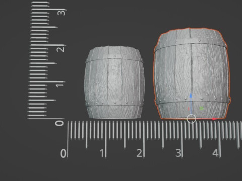Highly Detailed Barrel Miniature 20mm 25mm Pre-supported STL for SLA PrusaSlicer Ready 3Dプリントモデル