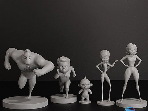 STL The Incredibles 3D Print Model