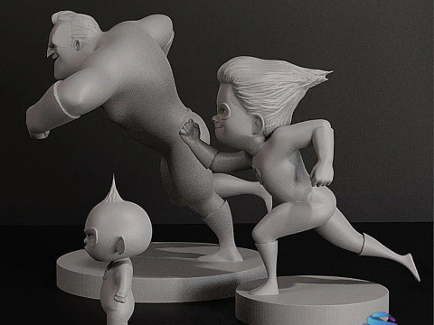 STL The Incredibles 3D Print Model