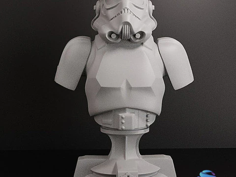 Stormtrooper BUST 10 cm 3D Print Model