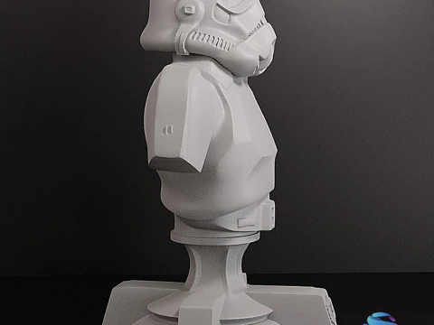 Stormtrooper BUST 10 cm 3D Print Model
