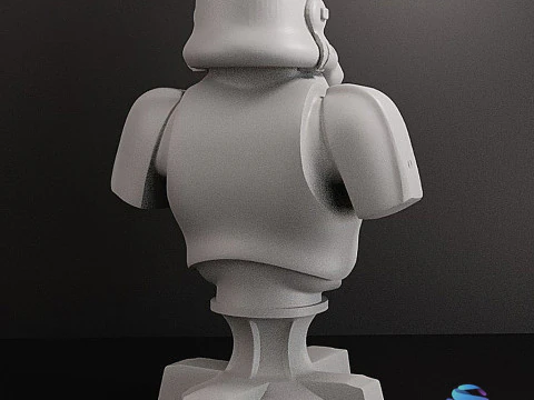 Stormtrooper BUST 10 cm 3D Print Model