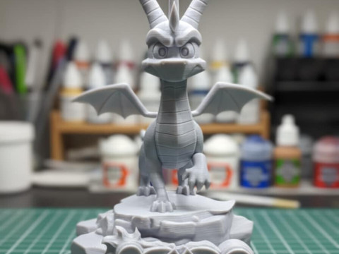 Stl - Spyro figure cutted 12 cm 3D 打印模型