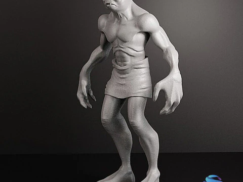 R&eacute;aliste d'Abe Oddworld Mudokon Hero Coupe compl&egrave;te du corps pour une impression 3D facile Modèles 3D en vedette