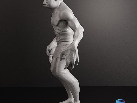 Realistic of Abe Oddworld Mudokon Hero Full-Body Cut for Easy 3D Printing Modelo de Impressão 3D