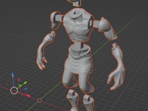 Realistic of Abe Oddworld Mudokon Hero Full-Body Cut for Easy 3D Printing Modelo de Impressão 3D