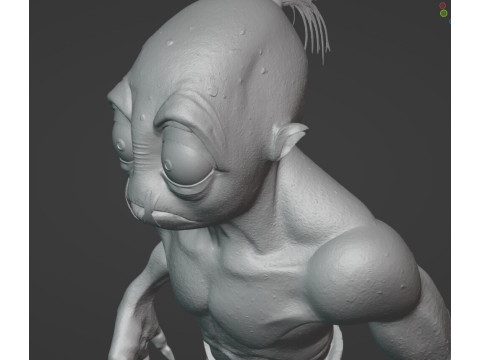 Realistic of Abe Oddworld Mudokon Hero Full-Body Cut for Easy 3D Printing Modelo de Impressão 3D