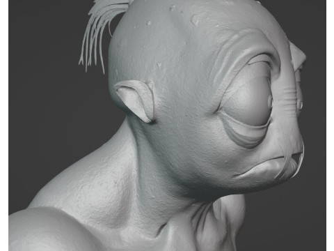 Realistic of Abe Oddworld Mudokon Hero Full-Body Cut for Easy 3D Printing Modelo de Impressão 3D
