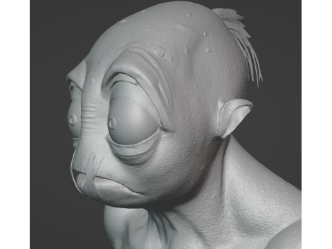 Realistic of Abe Oddworld Mudokon Hero Full-Body Cut for Easy 3D Printing Modelo de Impressão 3D
